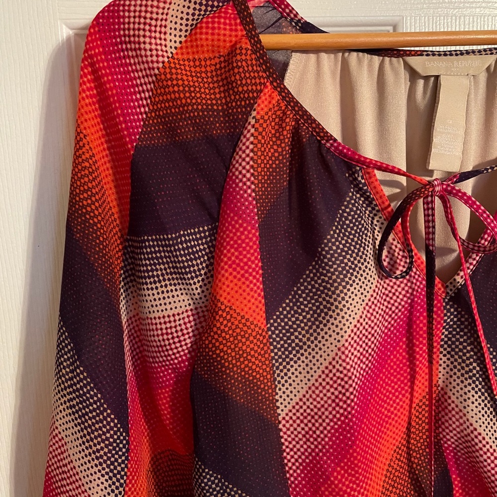 Banana Republic, fall dress, tie front, NWOT